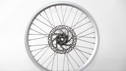 16-inch Silver Aluminium STRIDA Wheel Rim set with brake discs / freewheel assembled (without tires) - 448-16-silver-set brakediscs freewheel - Wheel - Wheels