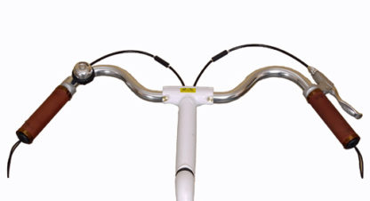 STRIDA M-stuur (Moustache stuur) kit inclusief bruin leren handvatten, aluminium remgrepen en remkabels - ST-MHB-001 - strida - stuur