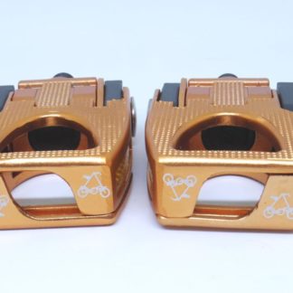 Copper colored aluminium STRIDA folding pedals - Bicycle pedals - Folding pedals - Pedals - ST-PDS-003