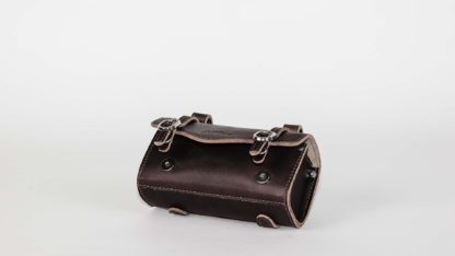 Zwart leren STRIDA zadeltas - ST-SB-009 - strida - tas - zadeltas