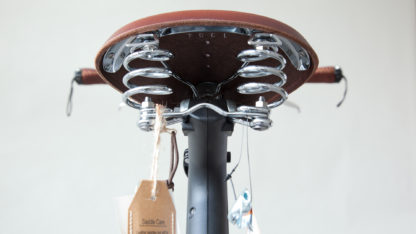 Brown leather STRIDA saddle - Bike seat - ST-SDL-003 - strida