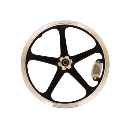 Rear 16-inch STRIDA LT Rim black wheel - 448-16-LT-black-rear - Wheel - Wheels