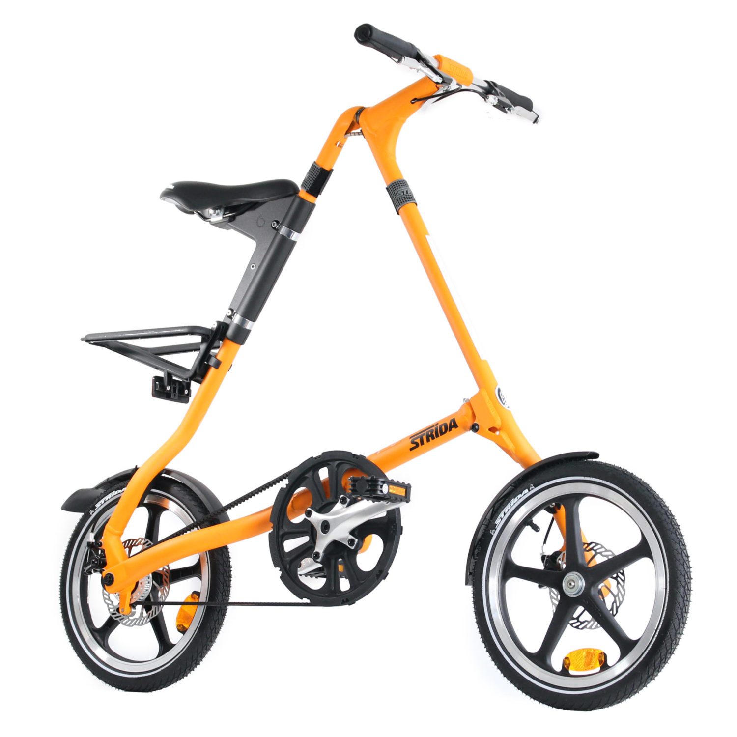 orange 16 inch bike