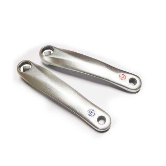 STRIDA EVO crank set R & L,Color:Silver - 129 - crank - silver colored - strida