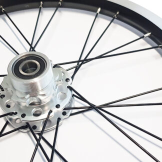 16 inch zwart aluminium spaakwiel velg STRIDA achterwiel 16 inch zwart aluminium spaakwiel velg STRIDA achterwiel - 448-16-spoke-black-rear - wiel - wielen