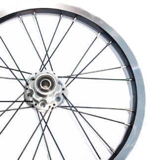 16 inch zwart aluminium spaakwiel velg STRIDA achterwiel 16 inch zwart aluminium spaakwiel velg STRIDA achterwiel - 448-16-spoke-black-rear - wiel - wielen
