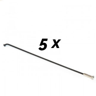 18 inch black spokes set of 5 - 18 inch - 472-18"-BK - black - Spokes