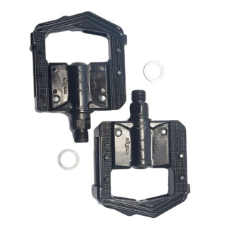 Lichtgewicht zwarte aluminium STRIDA vouwpedalen Lichtgewicht zwarte aluminium STRIDA vouwpedalen - F265-BB - pedalen - trappers - vouwpedalen