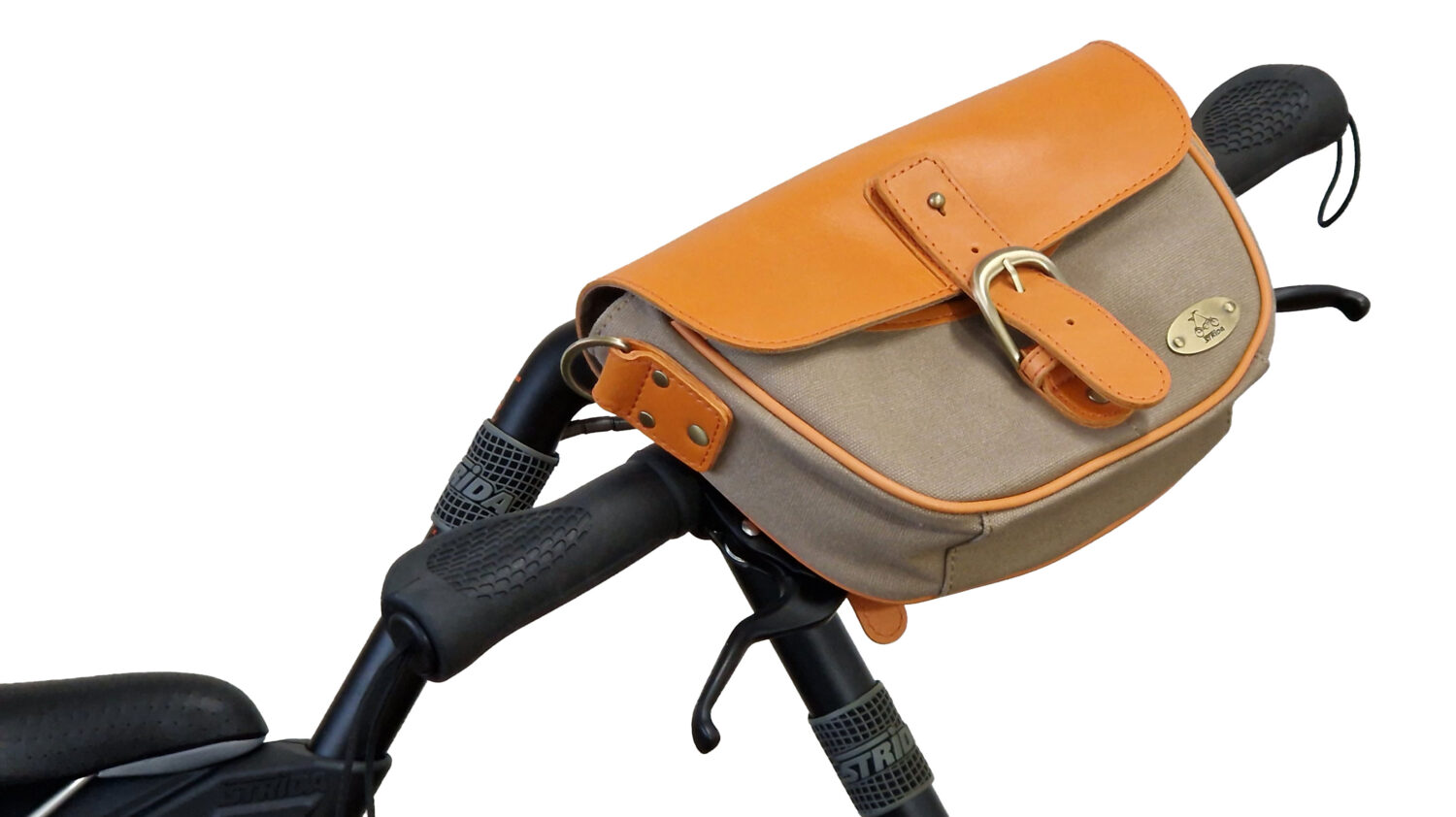 Leather handlebar bag – for STRIDA - Image 3