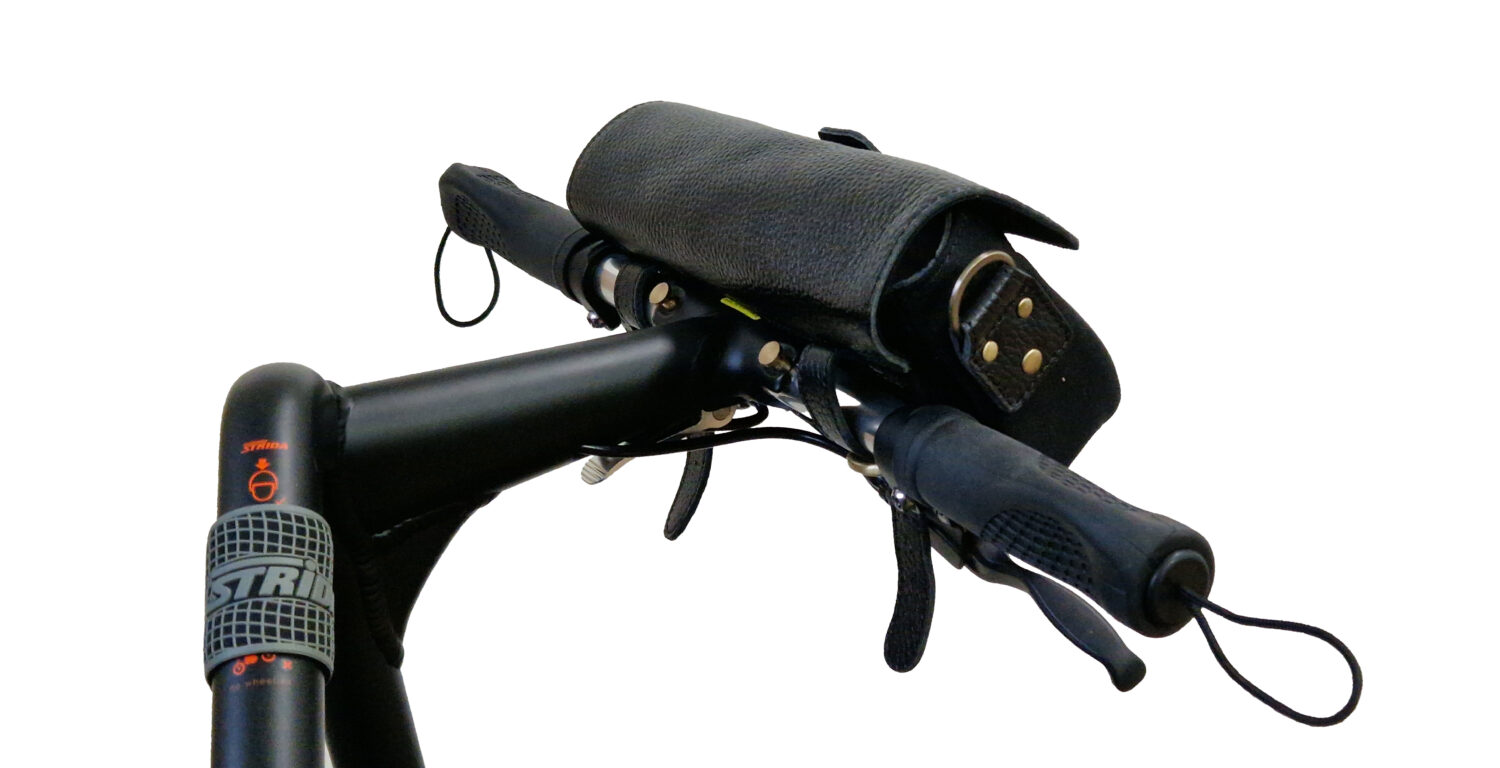 Leather handlebar bag – for STRIDA - Image 2