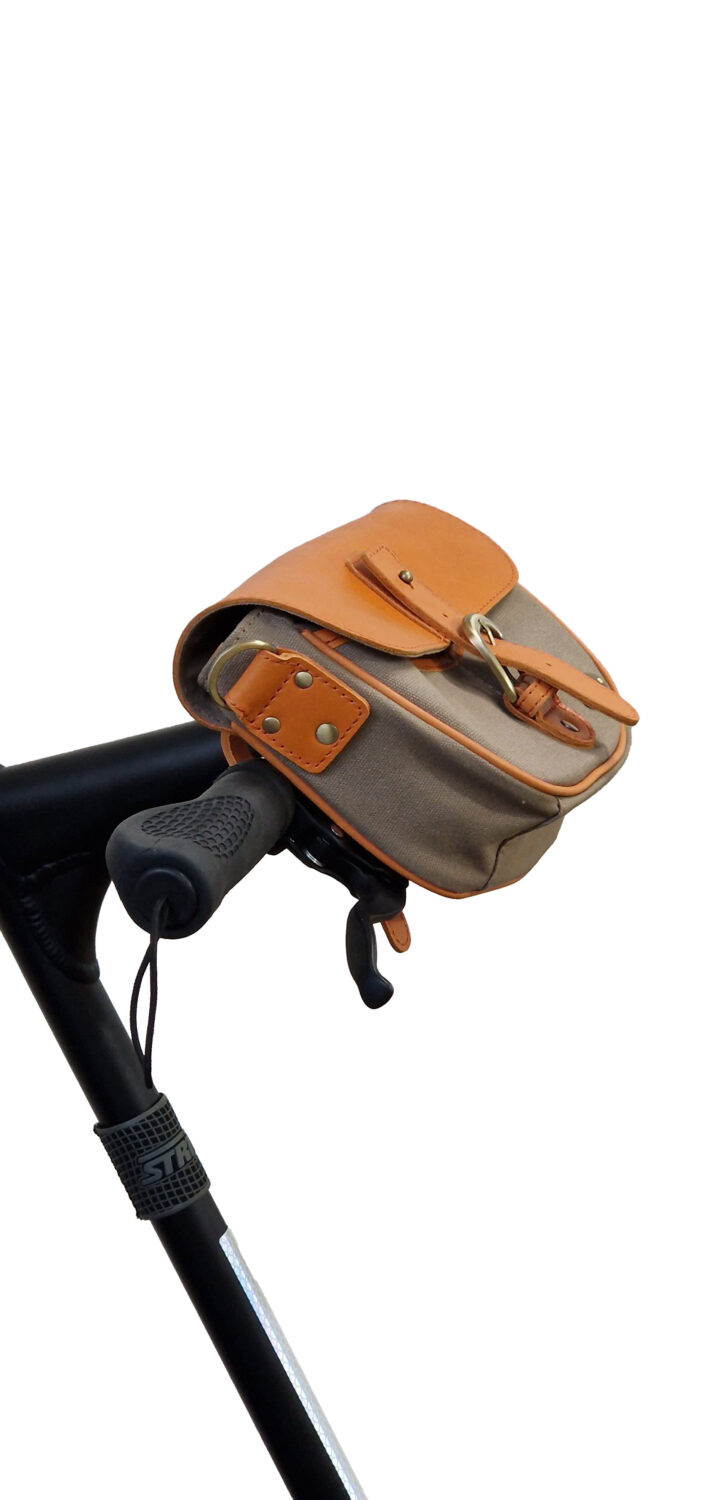 Leather handlebar bag – for STRIDA - Image 4