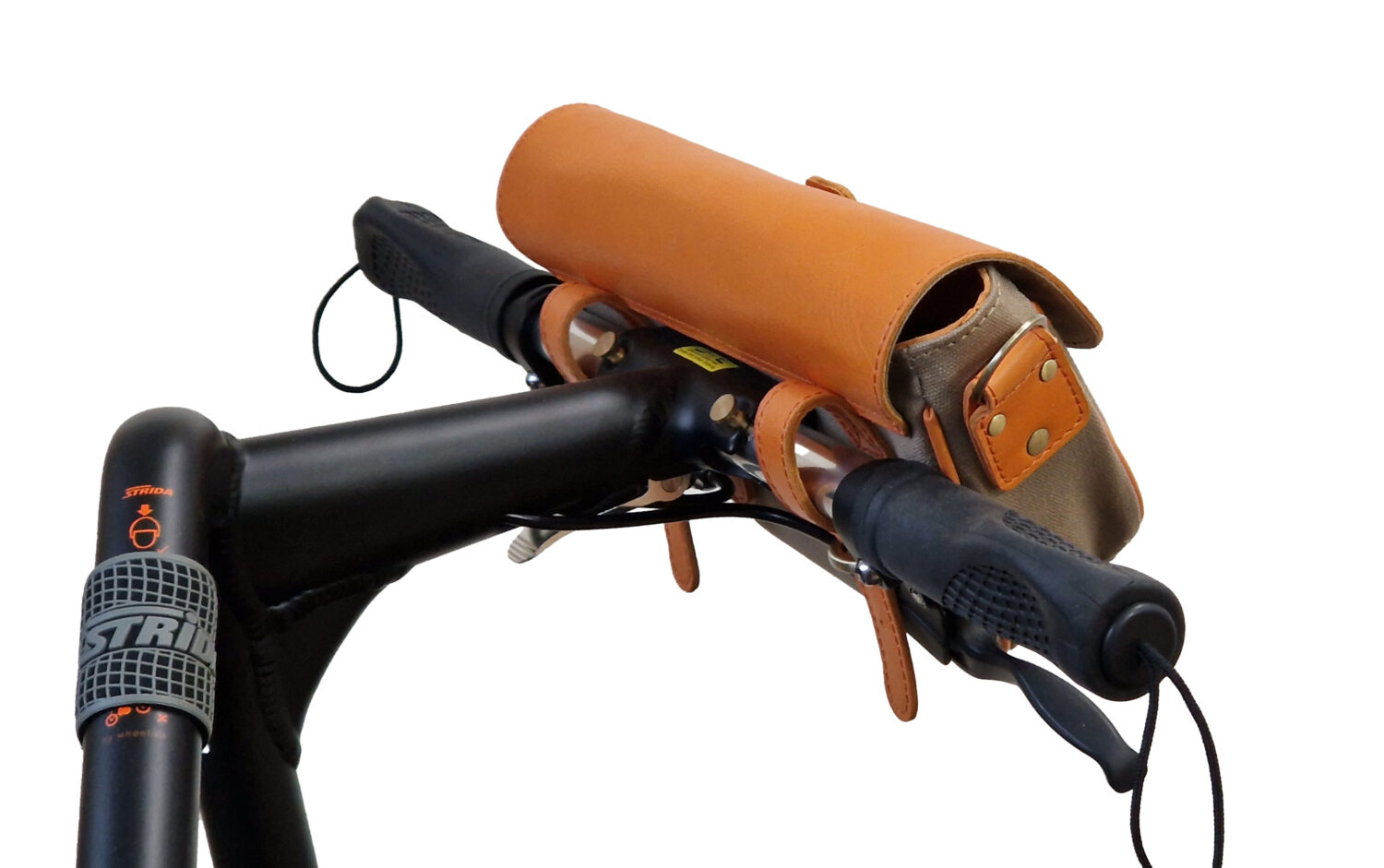 Leather handlebar bag – for STRIDA - Image 5