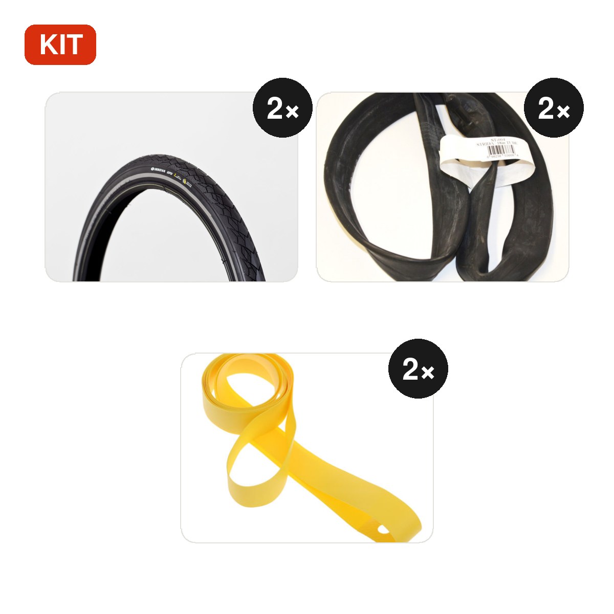 Bandenset 18 inch (voor en achter)