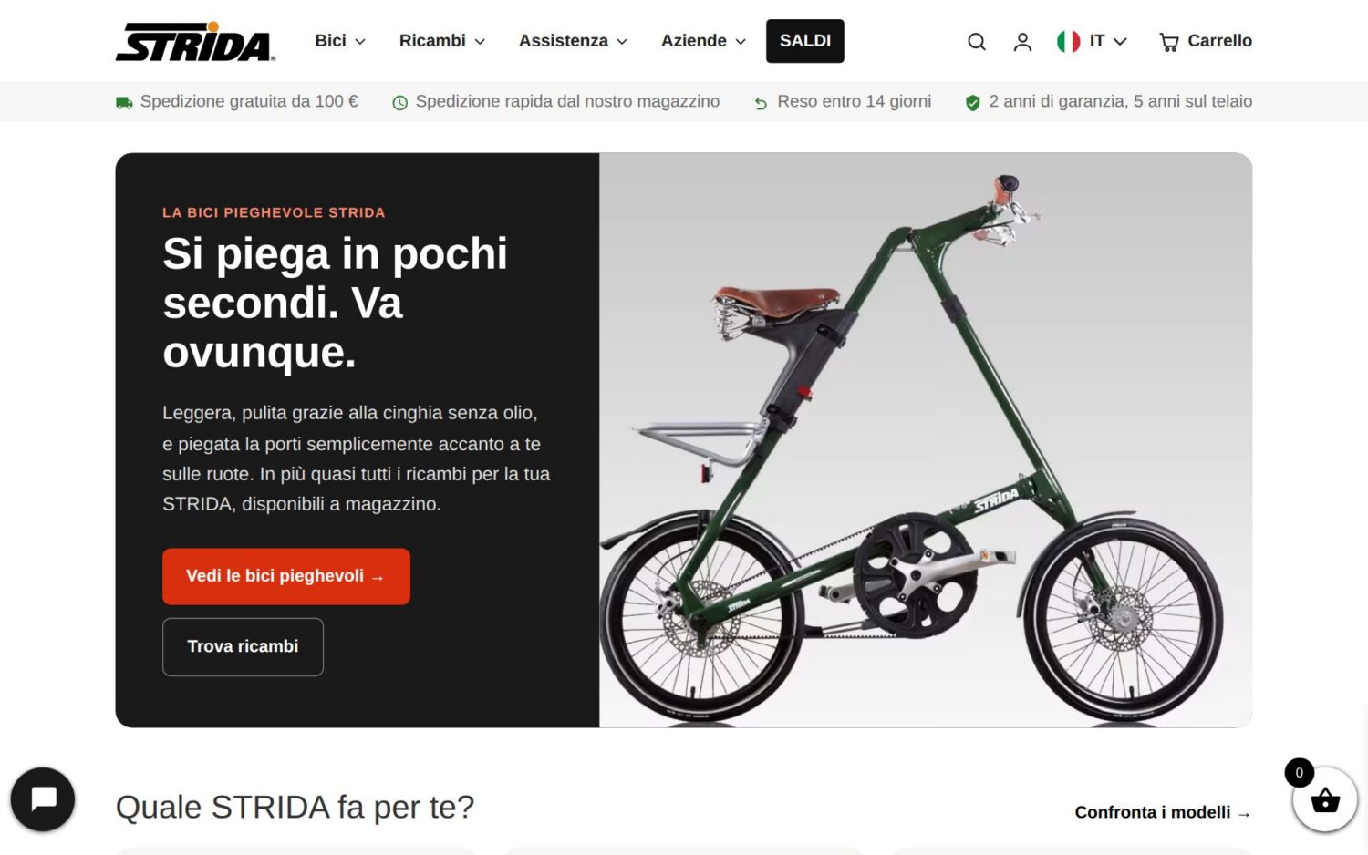 STRIDA home desktop